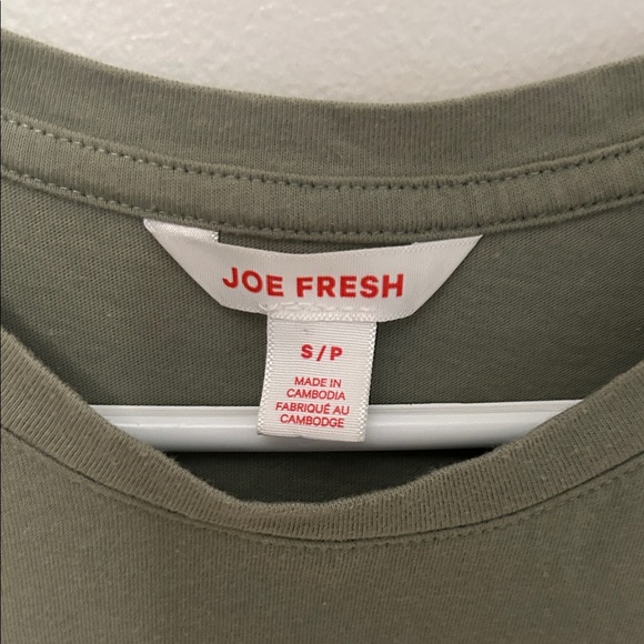 Joe Fresh Olive Green T-Shirt Dress - Picture 2 of 3